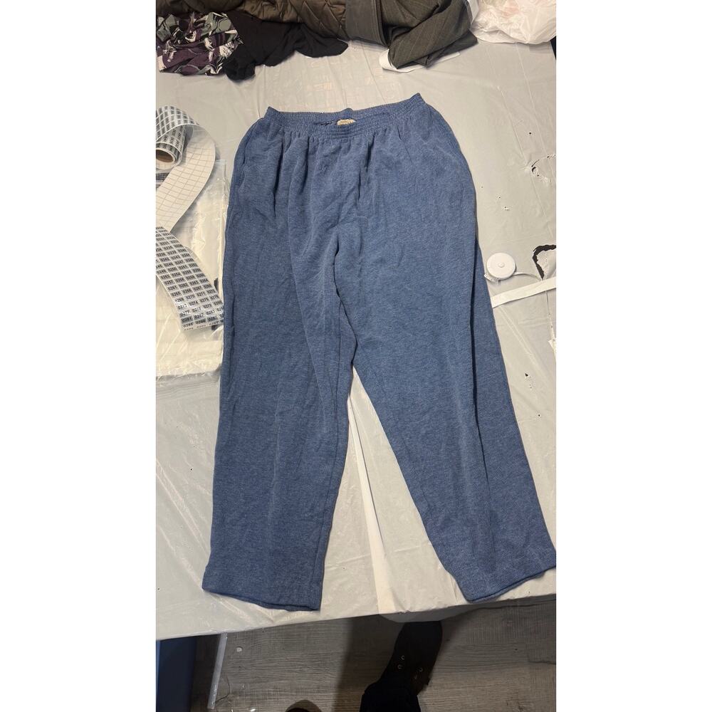 Vintage Blue Sweatpants Size XL 90’s Pull On Pants Teddi - Picture 2 of 9